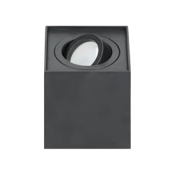 CAROLIN DLS GU10 downlight max 35W, IP20, kwadrat, czarny,AD-OD-6145BGU10