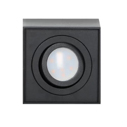 CAROLIN DLS GU10 downlight max 35W, IP20, kwadrat, czarny,AD-OD-6145BGU10