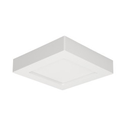 LETI LED 12W, oprawa downlight, natynkowa, kwadratowa, 780lm, 4000K, biała, wbudowany zasilacz LED