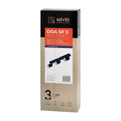 DOA SP 3, oprawa ścienno-sufitowa, GU10 max. 3x50W, IP20, czarna,AD-OP-6195BGU10