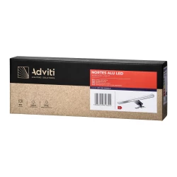 NORTES LED 5W, lampa nad lustro, 320lm, 4000K, dł. 30 cm, aluminium, srebrna,AD-OM-6104L4