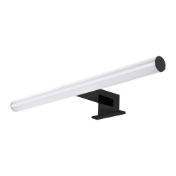 PEEGEL LED 6W, lampa nad lustro, 540lm, 4000K, dł.40 cm, tworzywo sztuczne+akryl, czarna