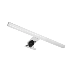 PEEGEL LED 9W, lampa nad lustro, 810lm, 4000K, dł. 60 cm, tworzywo sztuczne+akryl, srebrna,AD-OM-6122L4