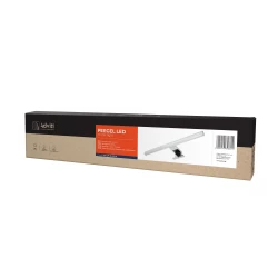 PEEGEL LED 9W, lampa nad lustro, 810lm, 4000K, dł. 60 cm, tworzywo sztuczne+akryl, srebrna,AD-OM-6122L4