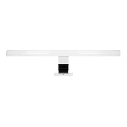 PEEGEL LED 9W, lampa nad lustro, 810lm, 4000K, dł. 60 cm, tworzywo sztuczne+akryl, srebrna,AD-OM-6122L4