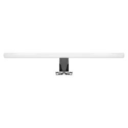 PEEGEL LED 9W, lampa nad lustro, 810lm, 4000K, dł. 60 cm, tworzywo sztuczne+akryl, srebrna,AD-OM-6122L4