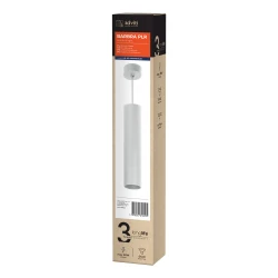 BARBRA PLR GU10 oprawa wisząca max 35W, IP20, okrągły, biały, aluminium,AD-OP-6189WGU10