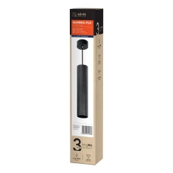 BARBRA PLR GU10 oprawa wisząca max 35W, IP20, okrągły, czarny, aluminium,AD-OP-6189BGU10