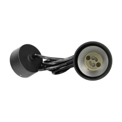 BARBRA PLR GU10 oprawa wisząca max 35W, IP20, okrągły, czarny, aluminium,AD-OP-6189BGU10