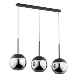 LARA 3P, lampa wisząca, E27  max. 3x60W, czarna