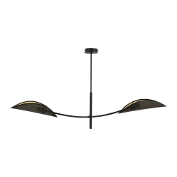PETALO lampa wisząca, moc max.2x40W, E14, czarno-złota