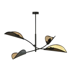 PETALO lampa wisząca, moc max.4x40W, E14, czarno-złota