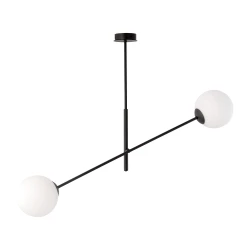 LAINA lampa wisząca, moc max.2x40W, E14, czarno-biała
