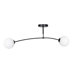 MONZA lampa wisząca, moc max.2x40W, E14, czarno-biała