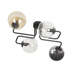 BARI lampa wisząca, moc max.4x40W, E14, czarno-kolorowa (mix)
