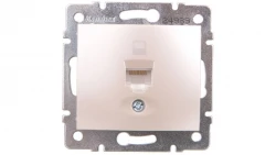 DOMO Gniazdo komputerowe pojedyncze RJ45Cat 5e Jackperłowe białe 011390030 24989