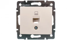 DOMO Gniazdo komputerowe pojedyncze RJ45Cat 5e Jack kremowe 011390003 24812