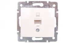 DOMO Gniazdo komputerowe pojedyncze RJ45Cat 5e Jack białe 011390002 24753