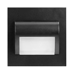 DRACO LED NEW 1,5W, oprawa schodowa podtynkowa, 12VDC, 30lm, 3000K, czarny, innowacyjny sposób montażu,AD-OS-6164L3/B