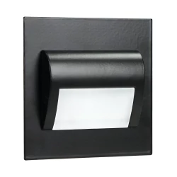 DRACO LED NEW 1,5W, oprawa schodowa podtynkowa, 12VDC, 30lm, 3000K, czarny, innowacyjny sposób montażu,AD-OS-6164L3/B