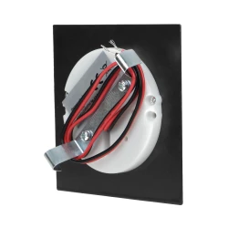 DRACO LED NEW 1,5W, oprawa schodowa podtynkowa, 12VDC, 30lm, 4000K, czarna, innowacyjny sposób montażu,AD-OS-6164L4/B