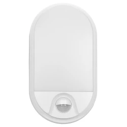 NEFRYT LED 10W, oprawa ogrodowa z czujnikiem ruchu 140st, 800lm, IP54, 4000K, biała,AD-OP-6110WLPMR4