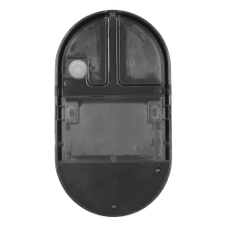 NEFRYT LED 10W, oprawa ogrodowa z czujnikiem ruchu PIR, 800lm, IP54, 4000K, szara