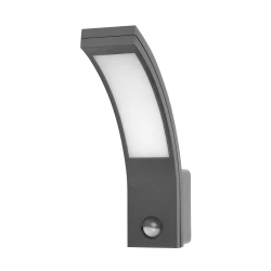 PIRYT LED 10W, oprawa ogrodowa z czujnikiem ruchu 140st, 800lm, IP54, 4000K, szara,AD-OP-6109GLPMR4