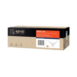 SPINEL LED 10W, oprawa ogrodowa z czujnikiem ruchu 140, 800lm, IP54, 4000K, IK10, biała,AD-OP-6119WLPMR4