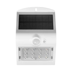 SILOE LED 1,5W, lampa solarna z czujnikiem ruchu 120st, 190lm, IP65, 4000K, 1200mAh, podwójne źródło światła, bia,AD-SL-6083WLR4