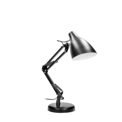 DIAN lampa biurkowa. 60W stalowa, czarna,DL-1/B
