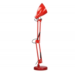 DIAN lampa biurkowa. 60W stalowa, czerwona,DL-1/R