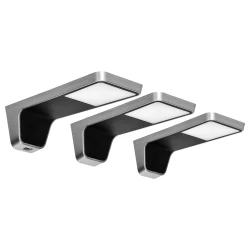 NELA zestaw 3 lamp podszafkowych LED, 2x2W+7,5W, 4000K, z USB, czarny