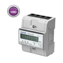 Licznik energii elektrycznej 3-fazowy 80A 230V z wyświetlaczem LCD OR-WE-520