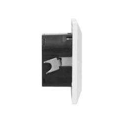 Gniazdo pojedyncze z/u z ładowarką 2xUSB 2.1A białe OR-AE-13140