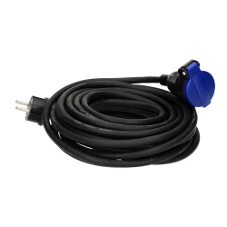 Przedłużacz warsztatowy bryzgoszczelny IP44, 1x2P+Z 10m,kabel gumowy olejoodporny OR-AE-13169/10M