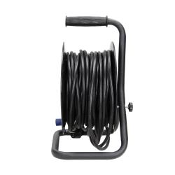 Przedłużacz bębnowy, 4 gniazda 2P+Z (schuko), kabel PVC H05VV-F 3x1,5mm2, długość - 25m, STAŁE GNIAZDA, term OR-AE-13154(GS)/25M