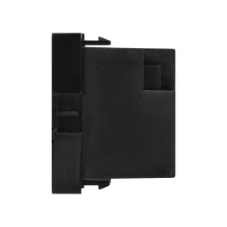 NOEN USB x 2, podwójny port modułowy 45x45mm z ładowarką USB, 2,1A 5V DC, czarny,OR-GM-9010/B/USBX2