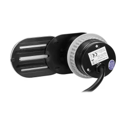 Gniazdo meblowe Ø6cm, wpuszczane w blat z przesuwną pokrywką, ładowarką USB i przewodem 1,9m, 1x2P+Z, 1xUSB (2,4,OR-AE-13124(GS)