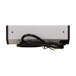 Gniazdo meblowe 2x2P+Z z wyłącznikiem, czarno-srebrne,OR-GM-9002/B-G