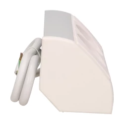 Gniazdo meblowe 2x2P+Z (Schuko), biało-srebrne,OR-GM-9005/W-G(GS)