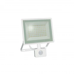 NOCTIS LUX 3 NAŚWIETLACZ 50W NW 230V IP44 180x215x53mm BIAŁY czujnik ruchu PIR