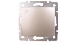 DOMO Gniazdo z uziemieniem IP44 Schuko śrubowe 16A 250V szampański 011230150 25027