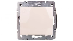 DOMO Gniazdo z uziemieniem IP44 Schuko śrubowe 16A 250V kremowy 011230103 24791