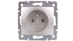 DOMO Gniazdo pojedyncze śrubowe 16A 250V srebrny 011251143 24854