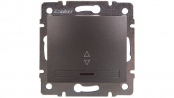 DOMO Łącznik schodowy z LED szybkozłączka 10AX 250V grafit 011140241 24904