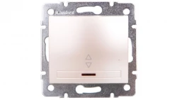 DOMO Łącznik schodowy z LED szybkozłączka 10AX 250V perłowy biały 011140230 24963