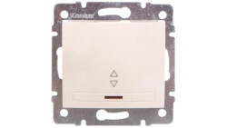 DOMO Łącznik schodowy z LED szybkozłączka 10AX 250V kremowy 011140203 24786