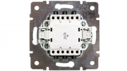 DOMO Łącznik jednobiegunowy z LED szybkozłączka 10AX 250V perłowy biały 011110230 24960