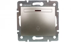 DOMO Łącznik zwierny dzwonek z LED szybkozłączka 10AX 250V szampański 011080250 25016